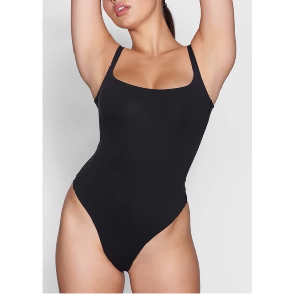 SKIMS Tops - SKIMS Square Neck Bodysuit Black Onyx, size 3X
